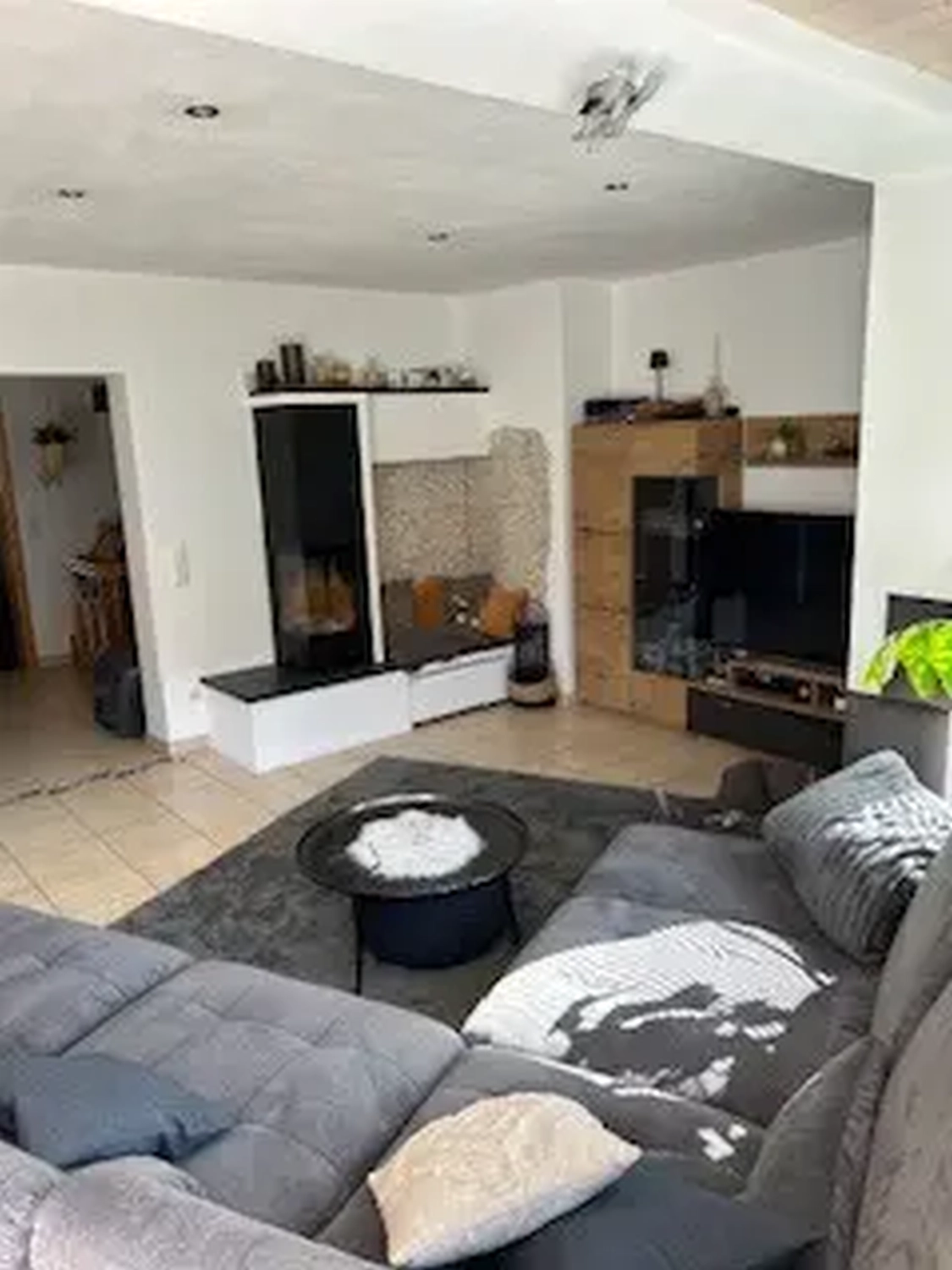 Michaela Hain Immobilien - Wohnung Wohnzimmer mit großflächiger LED