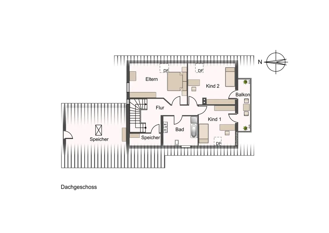 Michaela Hain Immobilien - Wohnung Wohnzimmer mit großer LED, Balkonblick