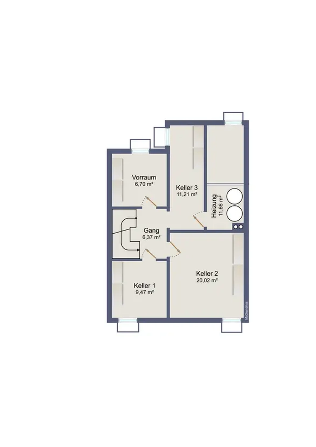 Michaela Hain Immobilien - Wohnung Wohnzimmer mit großer LED, Balkonblick
