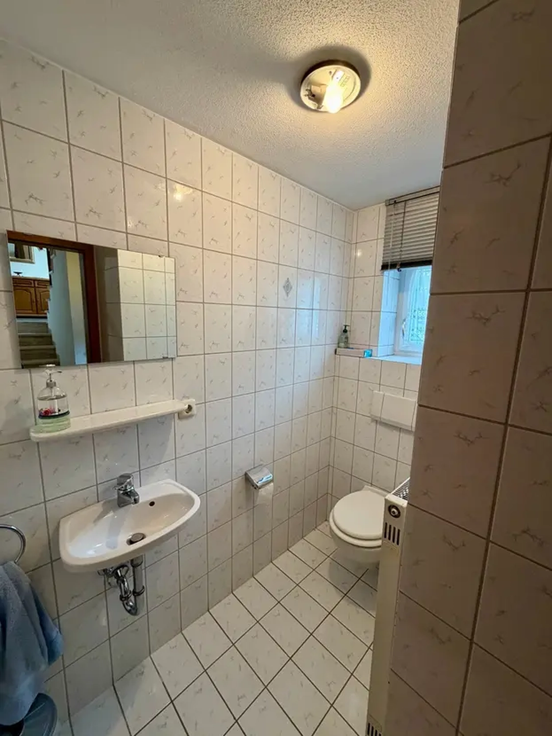 Michaela Hain Immobilien - Wohnung Wohnzimmer mit großer LED, Balkonblick